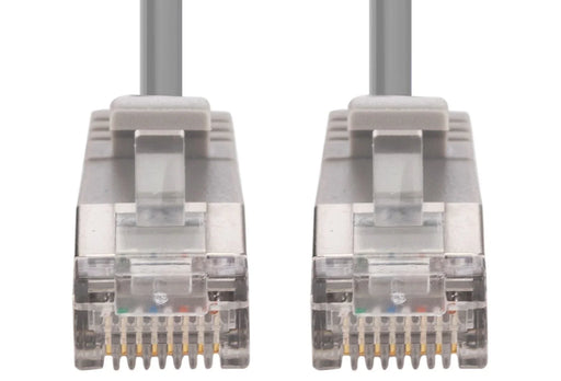 DYNAMIX 3m Cat6A S/FTP Grey Ultra-Slim Shielded 10G Patch Lead (34AWG) with RJ45 - LX2001 - Homewares, Outdoor, Phone Accessories, Cases, Speakers, Headphones + More -