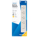 JACKSON 4-Way Powerboard with Surge & Overload Protection. 3m Power cord