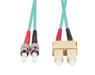 DYNAMIX 30M 50u SC/ST OM3 Fibre Lead (Duplex, Multimode) Aqua LSZH Jacket - LX2001 - Homewares, Outdoor, Phone Accessories, Cases, Speakers, Headphones + More -