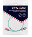 DYNAMIX 1M 50u ST/ST OM3 Fibre Lead (Duplex, Multimode) Aqua LSZH Jacket