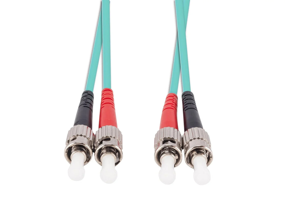 DYNAMIX 30M 50u ST/ST OM3 Fibre Lead (Duplex, Multimode) Aqua LSZH Jacket - LX2001 - Homewares, Outdoor, Phone Accessories, Cases, Speakers, Headphones + More -