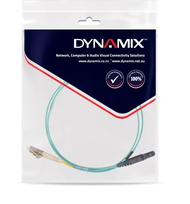 DYNAMIX 5M 50u LC/MT-RJ OM3 Fibre Lead (Duplex, Multimode) Aqua LSZH Jacket - LX2001 - Homewares, Outdoor, Phone Accessories, Cases, Speakers, Headphones + More -
