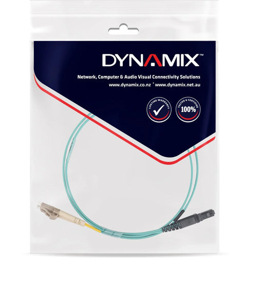 DYNAMIX 2M 50u LC/MT-RJ OM3 Fibre Lead (Duplex, Multimode) Aqua LSZH Jacket - LX2001 - Homewares, Outdoor, Phone Accessories, Cases, Speakers, Headphones + More -