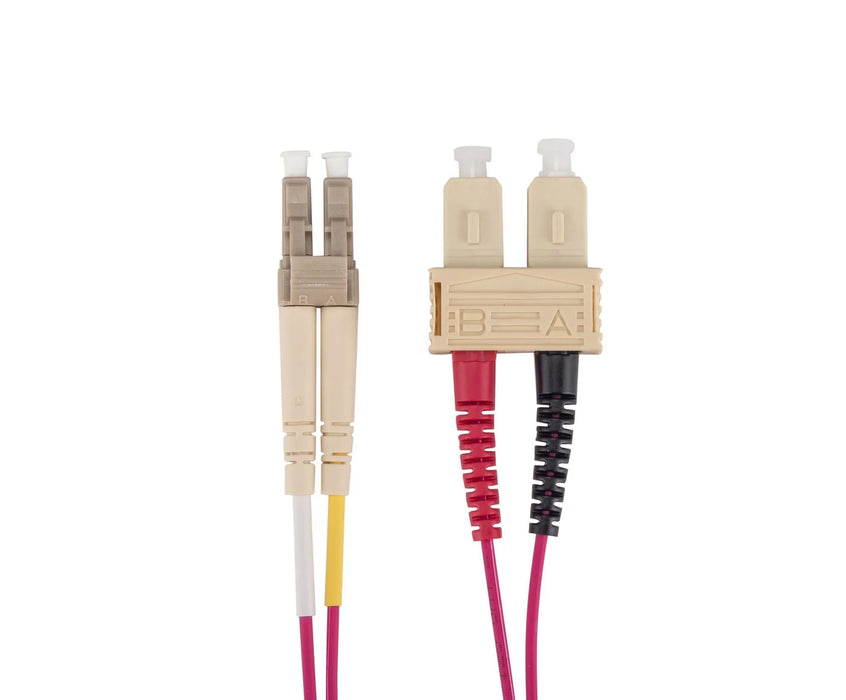 5M 50u LC/SC OM4 Fibre Lead (Duplex, Multimode) Raspberry Pink LSZH Jacket - LX2001 - Homewares, Outdoor, Phone Accessories, Cases, Speakers, Headphones + More -