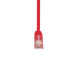 DYNAMIX 0.3m Cat5e Red UTP Patch Lead (T568A Specification) 100MHz 24AWG Slimlin