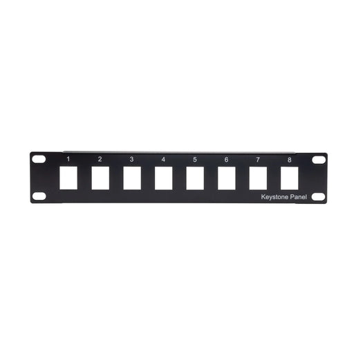 DYNAMIX 10'' 8 Port Unloaded Keystone Jack Patch Panel for 10'' Cabinet R10 seri - LX2001 - Homewares, Outdoor, Phone Accessories, Cases, Speakers, Headphones + More -