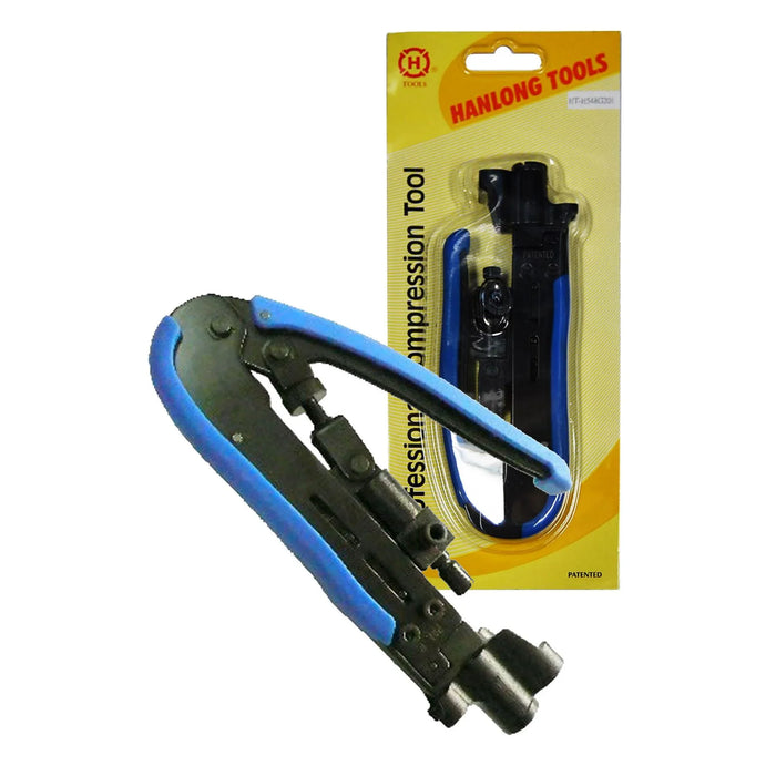 HANLONG Compression Crimp Tool for RG59/RG6 F/BNC/RCA and RG11 F - LX2001 - Homewares, Outdoor, Phone Accessories, Cases, Speakers, Headphones + More -