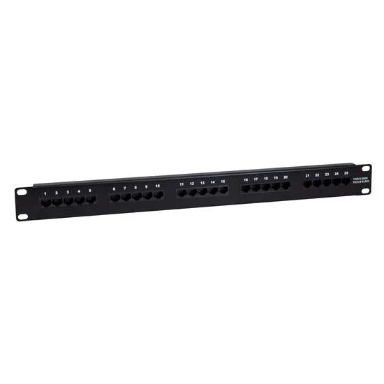 DYNAMIX 25 Port 19'' Voice Rated Patch Panel Unshielded. Cat3 Rated, Active pins - LX2001 - Homewares, Outdoor, Phone Accessories, Cases, Speakers, Headphones + More -