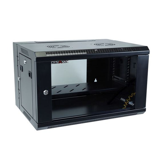 DYNAMIX 6RU Universal Swing Wall Mount Cabinet. Removable Back mount supplied wi