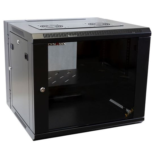 DYNAMIX 9RU Universal Swing Wall Mount Cabinet. Removable Back mount supplied wi