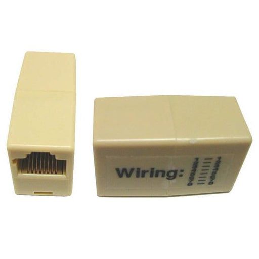 DYNAMIX Voice Rated RJ11/RJ12, 6x Conductor, 2-Way Joiner (2 Sockets - Beige)