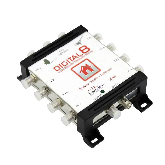 STARVIEW Digital 8-Way Multi-switch Distribution Amplifier. Supports Satellite & - LX2001 - Homewares, Outdoor, Phone Accessories, Cases, Speakers, Headphones + More -