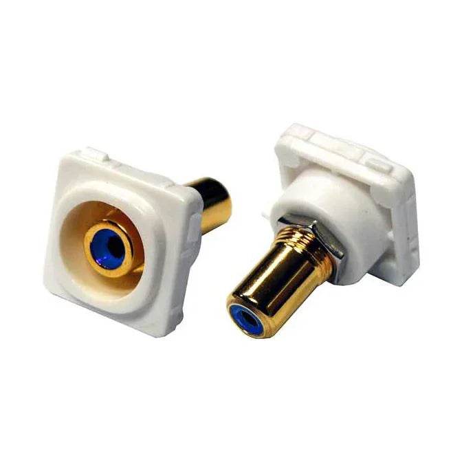 AMDEX Blue RCA to RCA Jack. Gold Plated - LX2001 - Homewares, Outdoor, Phone Accessories, Cases, Speakers, Headphones + More -