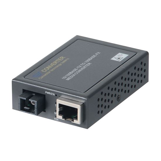 CTS 10/100 to SC Single-Mode WDM Converter. RX: 1310nm, TX: 1550nm. Compact Fast