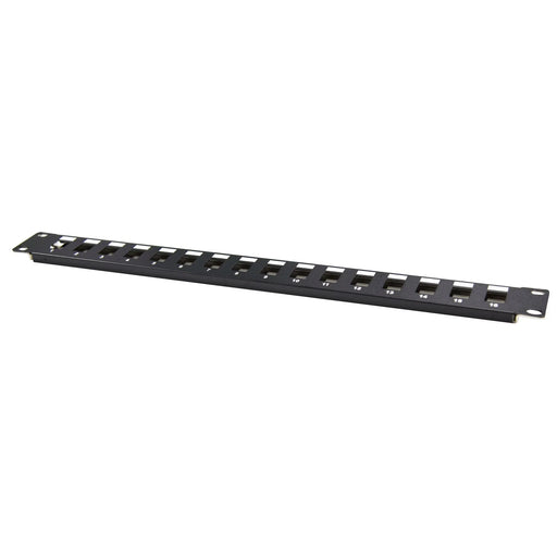 DYNAMIX 19'' 16 Port Unloaded Patch Panel Keystone Inserts, 1RU *REQUIRES SLIMLI - LX2001 - Homewares, Outdoor, Phone Accessories, Cases, Speakers, Headphones + More -