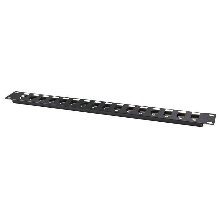 DYNAMIX 19'' 16 Port Unloaded Patch Panel Keystone Inserts, 1RU *REQUIRES SLIMLI - LX2001 - Homewares, Outdoor, Phone Accessories, Cases, Speakers, Headphones + More -