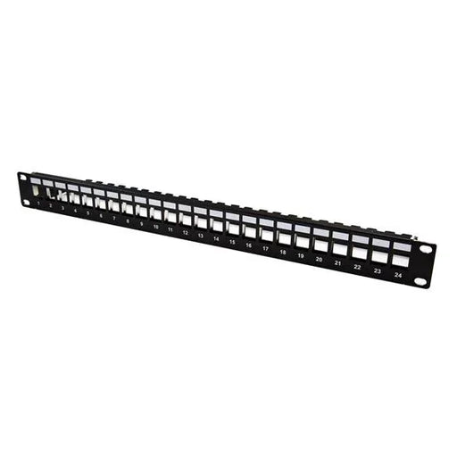 DYNAMIX Horizontal 19'' 1RU Unloaded 24 Port UTP Patch Panel, Keystone Inserts, - LX2001 - Homewares, Outdoor, Phone Accessories, Cases, Speakers, Headphones + More -