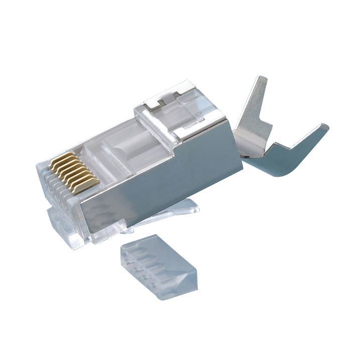 PLATINUM TOOLS Cat6A Shielded Plug. 10G plug for Cat6A shielded cable. 50x in ba