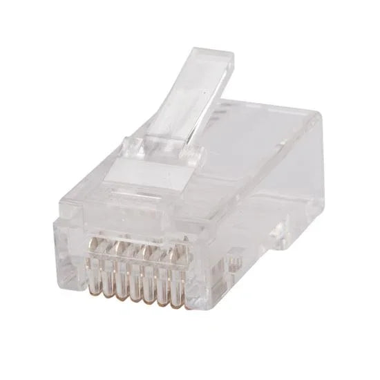 DYNAMIX Cat6 RJ45 Plug 20pc Bag, 8P8C 2 Piece Modular Plug (Rounded St ...