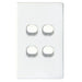 TRADESAVE 16A 2-Way Vertical 4 Gang Switch. Moulded in Flame Resistant Polycarbo - LX2001 - Homewares, Outdoor, Phone Accessories, Cases, Speakers, Headphones + More -