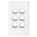 TRADESAVE Slim 16A 2-Way Vertical 6 Gang Switch. Moulded in Flame Resistant Poly - LX2001 - Homewares, Outdoor, Phone Accessories, Cases, Speakers, Headphones + More -