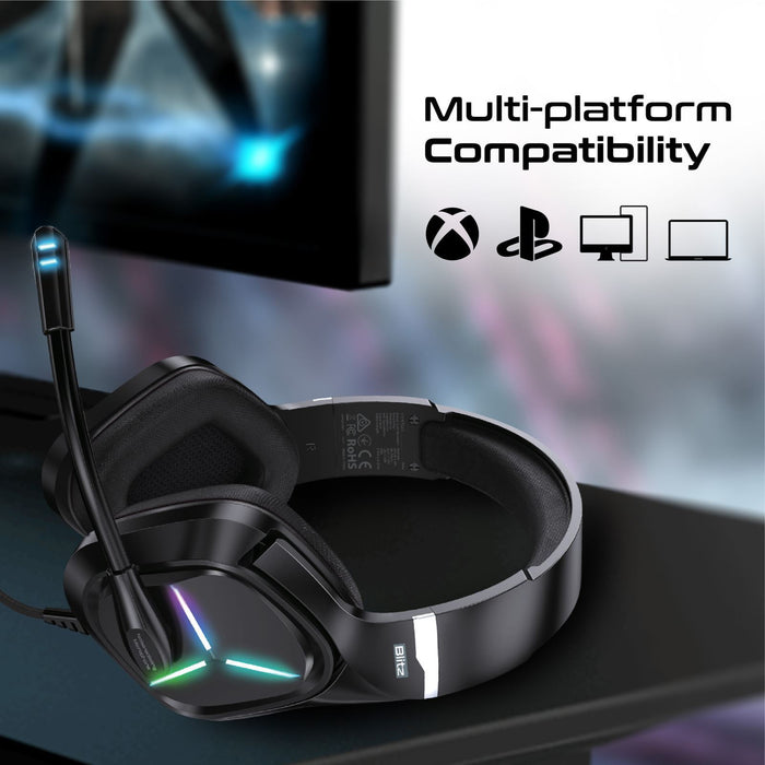 VERTUX 7.1 Surround Sound Gaming Headphone with Noise Isolating Microphone. Inli