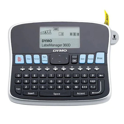 DYMO LabelManager 360D Desktop Labeller;with QWERTY keyboard 7 font sizes; 3 fo - LX2001 - Homewares, Outdoor, Phone Accessories, Cases, Speakers, Headphones + More -