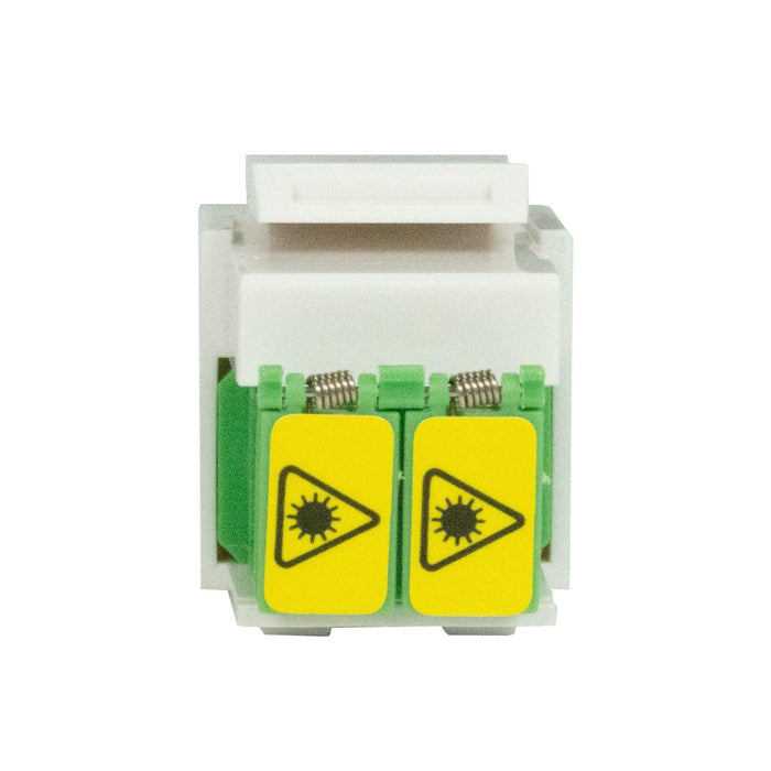 DYNAMIX LCAPC Duplex Singlemode Slimline Keystone Shuttered Face Plate Adapter - LX2001 - Homewares, Outdoor, Phone Accessories, Cases, Speakers, Headphones + More -