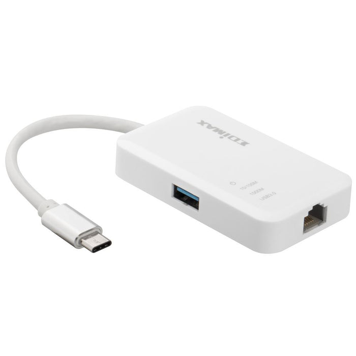 EDIMAX 2-in-1 USB 3.0 Multi-Port Ethernet Hub with USB-C Connector. 3x USB-A 3.0