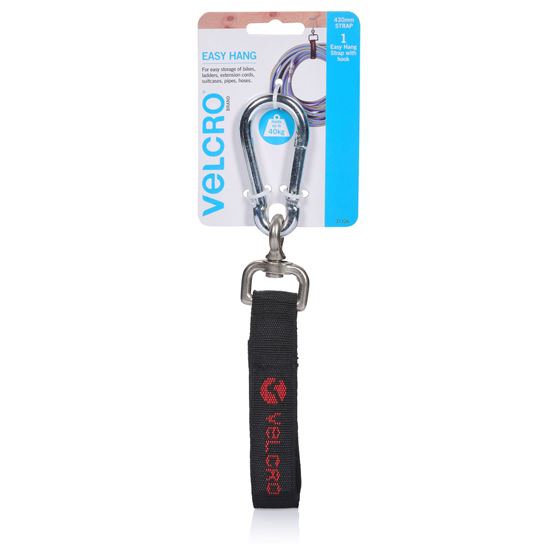 VELCRO Easy Hang 430mm Strap with Hook. Store and Hold up to 40Kgs. Simply find