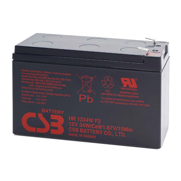 CSB 12V 9.0 AH Replacement UPS Battery - 1 Year Warranty. To suit: UPSD650; UPSG