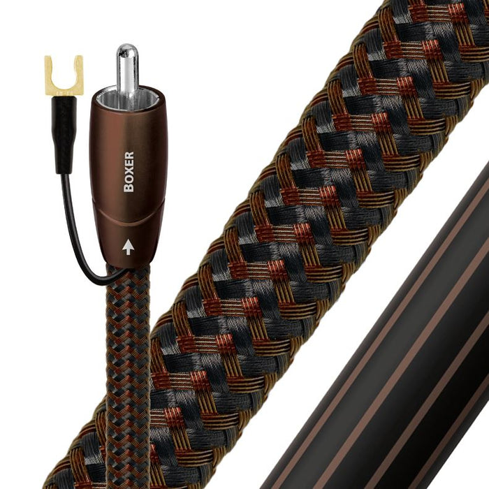 AUDIOQUEST Boxer 2M subwoofer cable. 1.25% silver, solid conductors. Double bala