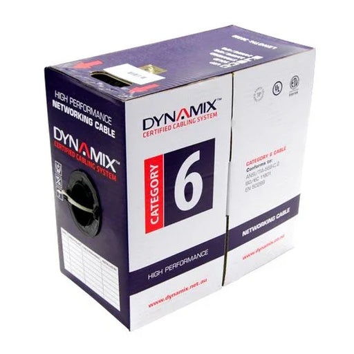 DYNAMIX 305m Cat6 Grey UTP STRANDED Cable Roll, 250MHz, 24AWGx4P, PVC Jacket - LX2001 - Homewares, Outdoor, Phone Accessories, Cases, Speakers, Headphones + More -