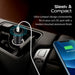 PROMATE Micro In-Car Charger with 60W Power Delivery & QC 3.0. Includes 1x USB-C