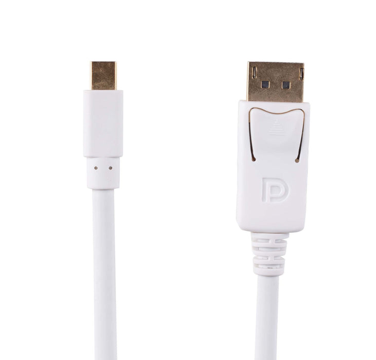 DYNAMIX 1m DisplayPort to Mini DisplayPort v1.2 cables. Gold Shell Connectors