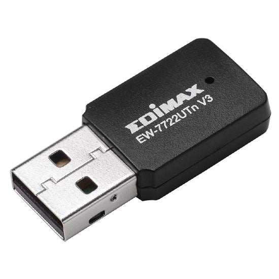 EDIMAX N300 Wi-Fi 4 Mini USB-A Wireless Adapter. Up to 300Mbps With Wireless 802