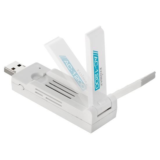 EDIMAX AC1200 Wireless Dual-Band USB Adapter. 802.11ac standard, Supports USB 3.