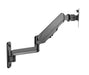BRATECK 17''-32'' Single Screen Wall Mounted Gas Spring Monitor Arm. Max load: 9