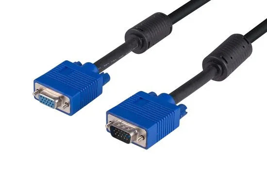 DYNAMIX 3m VESA DDC VGA Extension Cable Moulded. HDDB15 M/F Coaxial Sh ...