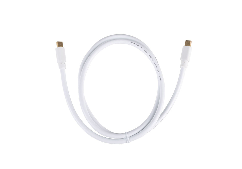 DYNAMIX 1M Mini DisplayPort Male to Mini DisplayPort Male Cable. Max Res 4K@60Hz