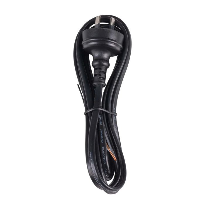 DYNAMIX 2M 2-Pin Plug to Bare End 2 Core 0.75mm Cable Black Colour SAA Approved - LX2001 - Homewares, Outdoor, Phone Accessories, Cases, Speakers, Headphones + More -