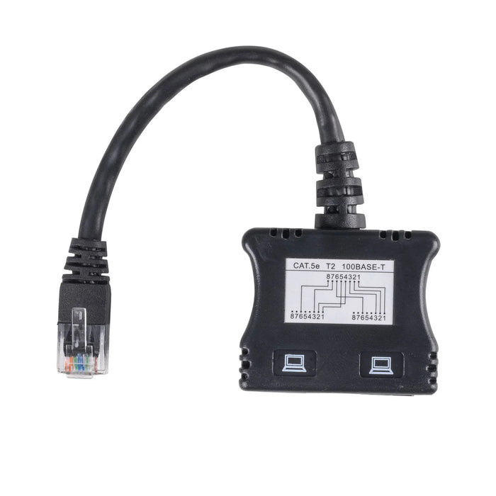 DYNAMIX RJ45 Dual Adapter (2x UTP devices) with Short Cable - LX2001 - Homewares, Outdoor, Phone Accessories, Cases, Speakers, Headphones + More -