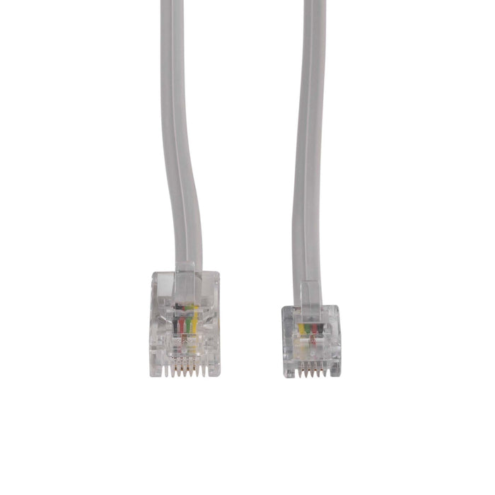 DYNAMIX 5m RJ12 to RJ45 Cable - 4C All pins connected crossed, Colour Grey