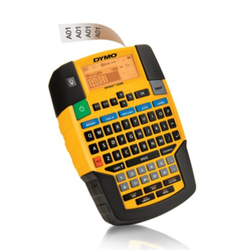 Dymo Rhino 4200 Industrial Labeller with QWERTY keyboard. Includes over symbols