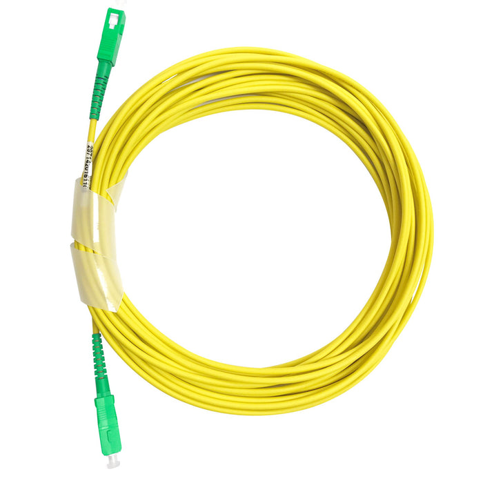 100M SCA/SCA G657A1 Armoured Fibre Lead Simplex Single Yellow 3.0mm Jacket