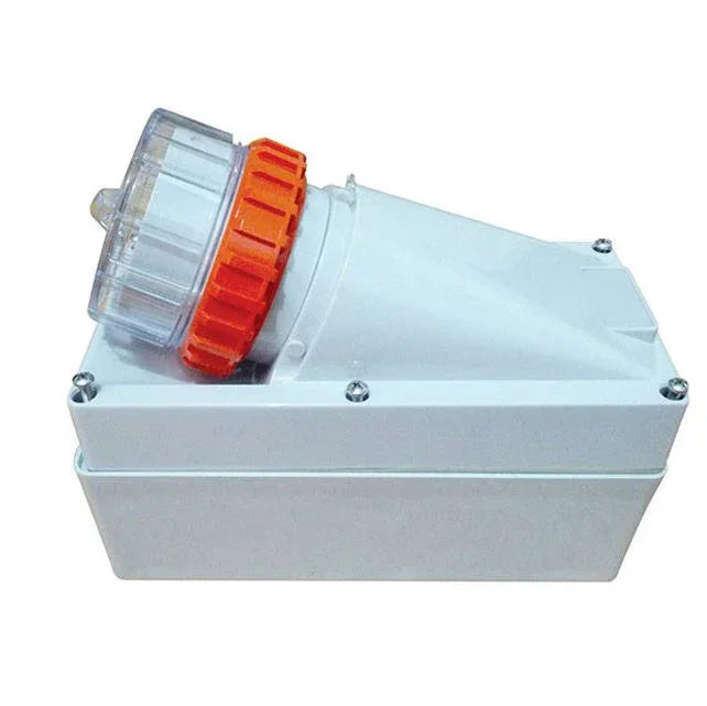 TRADESAVE Appliance Inlet 5 Pin 32A Round, IP66, Stainless Steel cover fastening - LX2001 - Homewares, Outdoor, Phone Accessories, Cases, Speakers, Headphones + More -