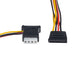 DYNAMIX Dual Port Serial ATA Power Splitter Cable, Splits 1x SATA 15P