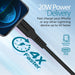 PROMATE 2m 20W PD USB-C to Lightning Charge & Sync Cable. For Apple iPhone, iPad