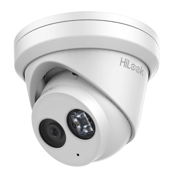 HILOOK 8MP IP POE Turret Camera with 4mm Fixed Lens. H265. Max IR up to 30m. Bui