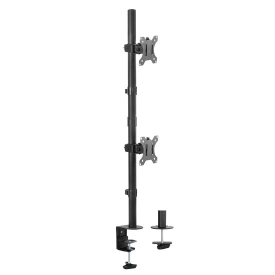 BRATECK 13"-32" Dual Vertical Articulating Monitor Stand. Max Load 8kgs per Moni